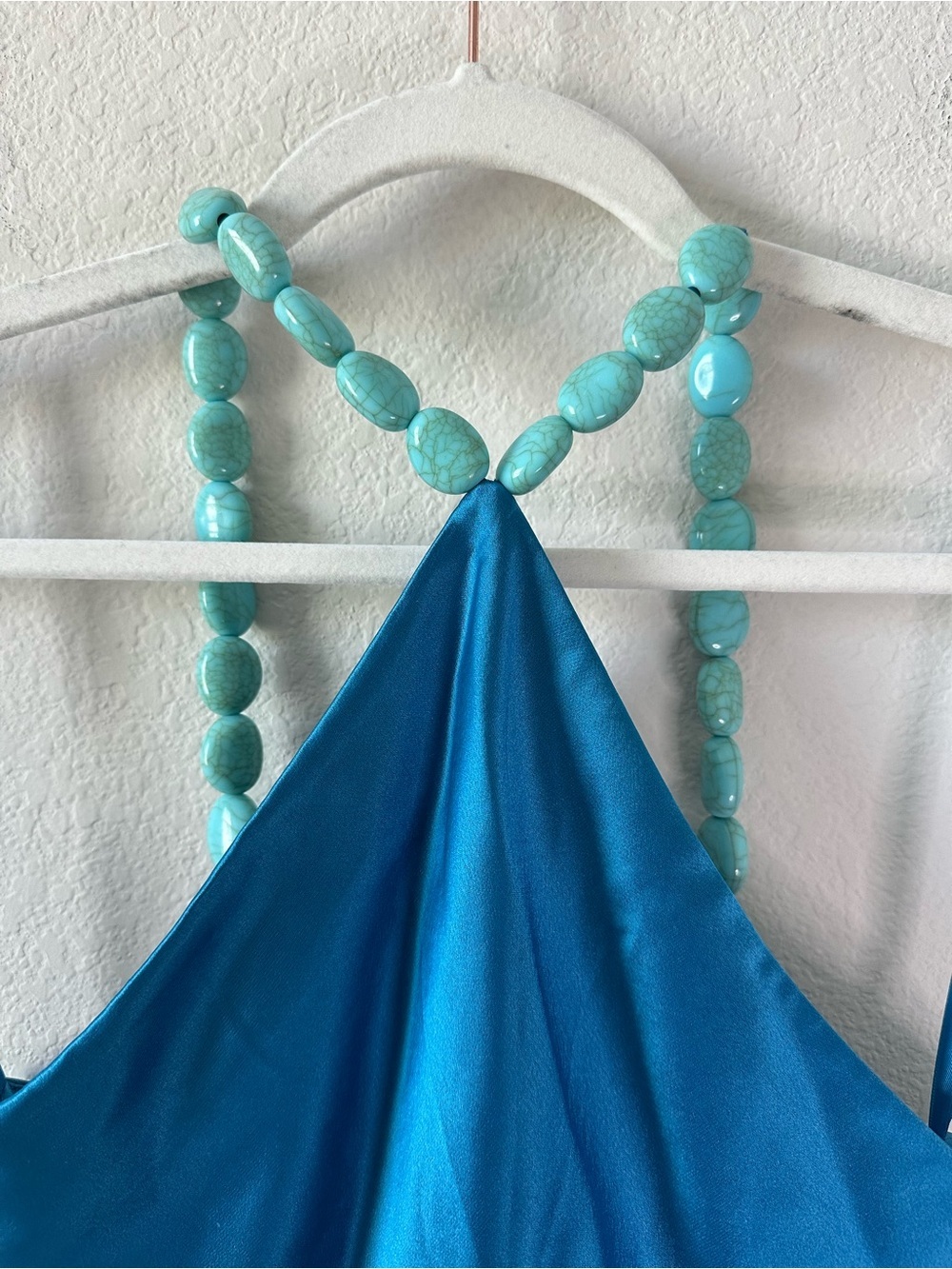 STAUD Cadence Embellished
Satin Maxi Dress in Island Blue SZ US 8 - Picture 3 of 12